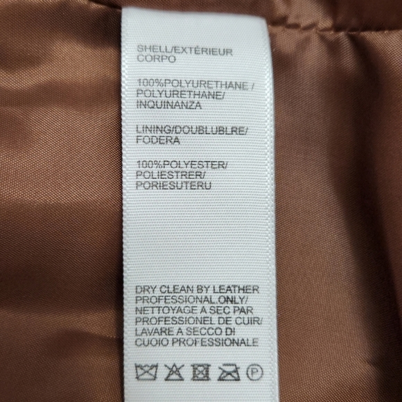 🆕️⬇️🎉HOST PICK🎉 Rebecca Minkoff Cognac Lambskin Leather Blazer - Picture 13 of 14